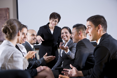 people in a meeting